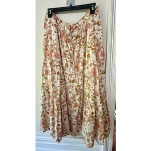 A Beautiful Soul Floral Maxi Skirt Women's 14/16